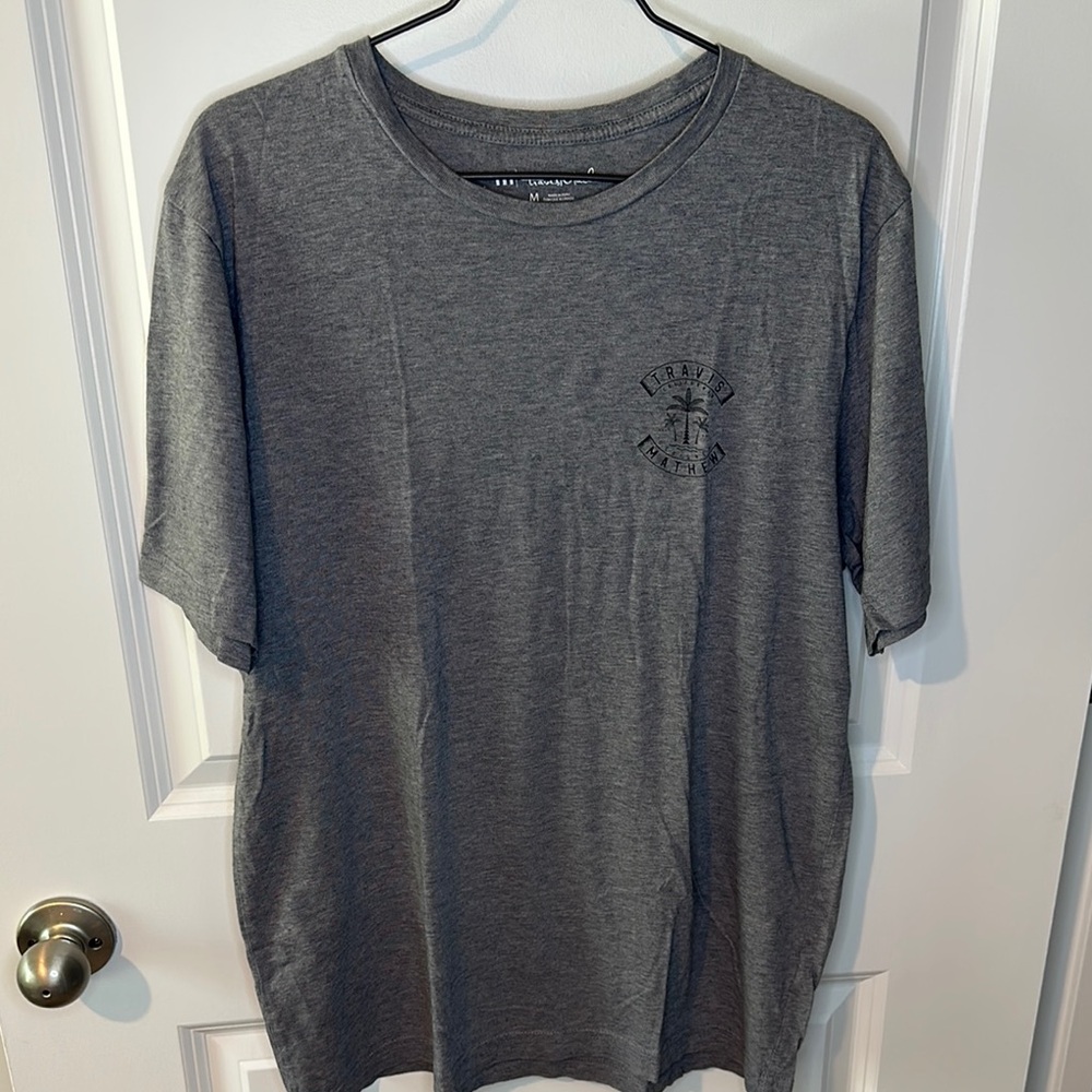 Travis Mathew Heather Gray Short Sleeve Pima Cotton Tee